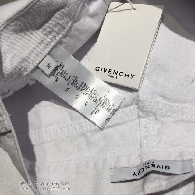 Givenchy五分褲 19春夏新款 紀梵希白男士休閒短褲  tzy1823